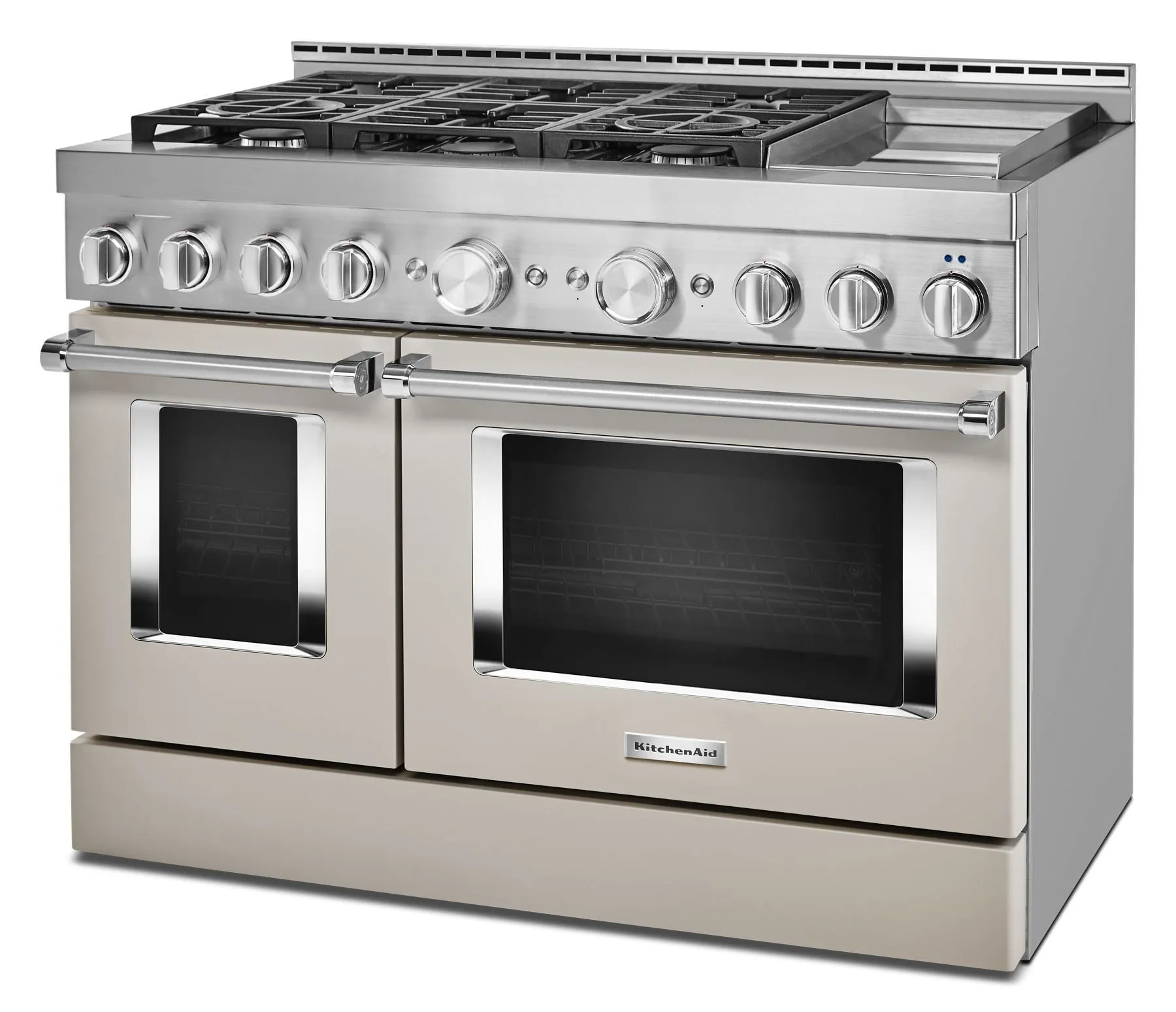 Kitchenaid KFGC558JMH Kitchenaid 48'' Smart Commercial-Style Gas Range With Griddle - Milkshake