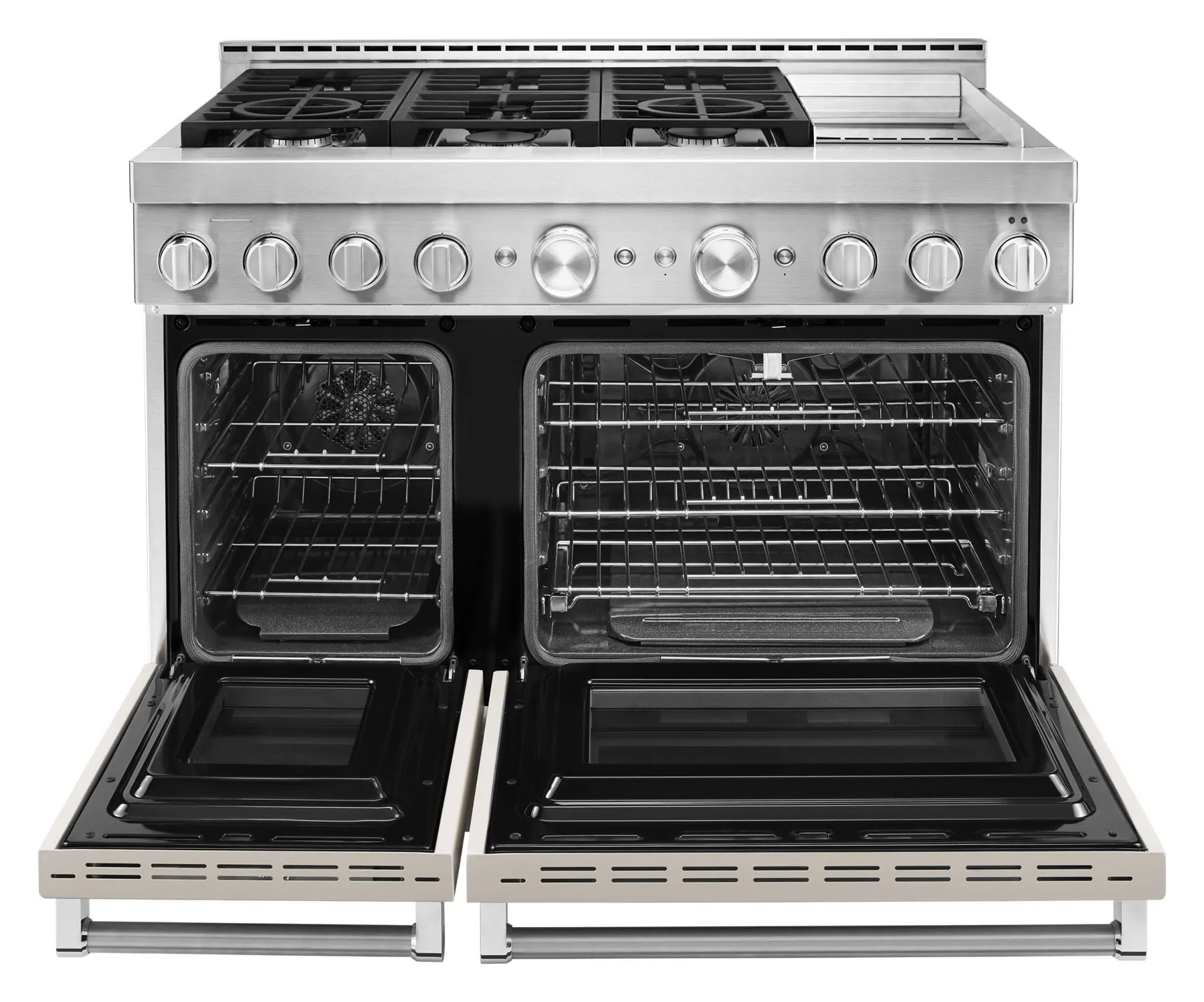 Kitchenaid KFGC558JMH Kitchenaid 48'' Smart Commercial-Style Gas Range With Griddle - Milkshake