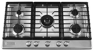 Kitchenaid KFGS366VSS 36-Inch 5 Burner Gas Cooktop, Architect Series Ii - Stainless Steel
