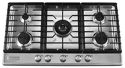 Kitchenaid KFGS366VSS 36-Inch 5 Burner Gas Cooktop, Architect Series Ii - Stainless Steel