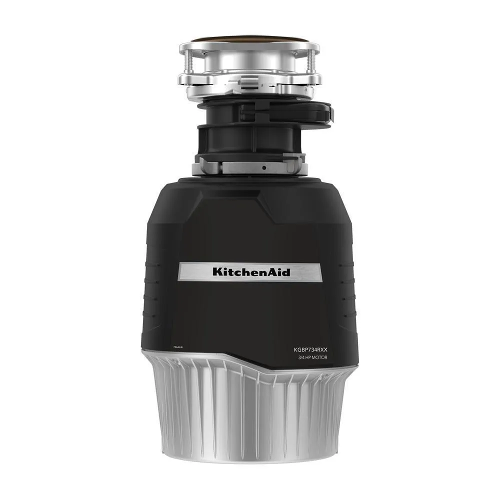 Kitchenaid KGBP734RXX 3/4 Hp Batch Feed Garbage Disposal With 3-Stage Multigrind Technology