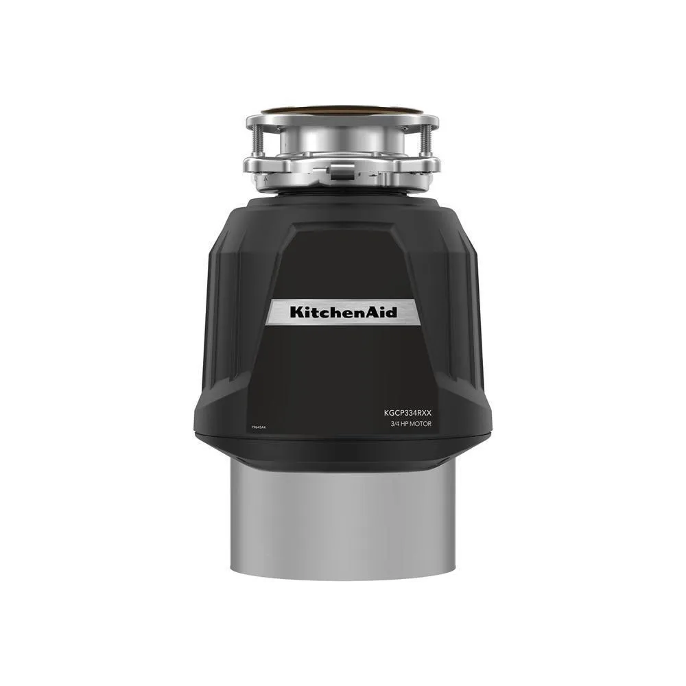 Kitchenaid KGCP334RXX 3/4 Hp Continuous Feed Garbage Disposal With 2-Stage Multigrind Technology