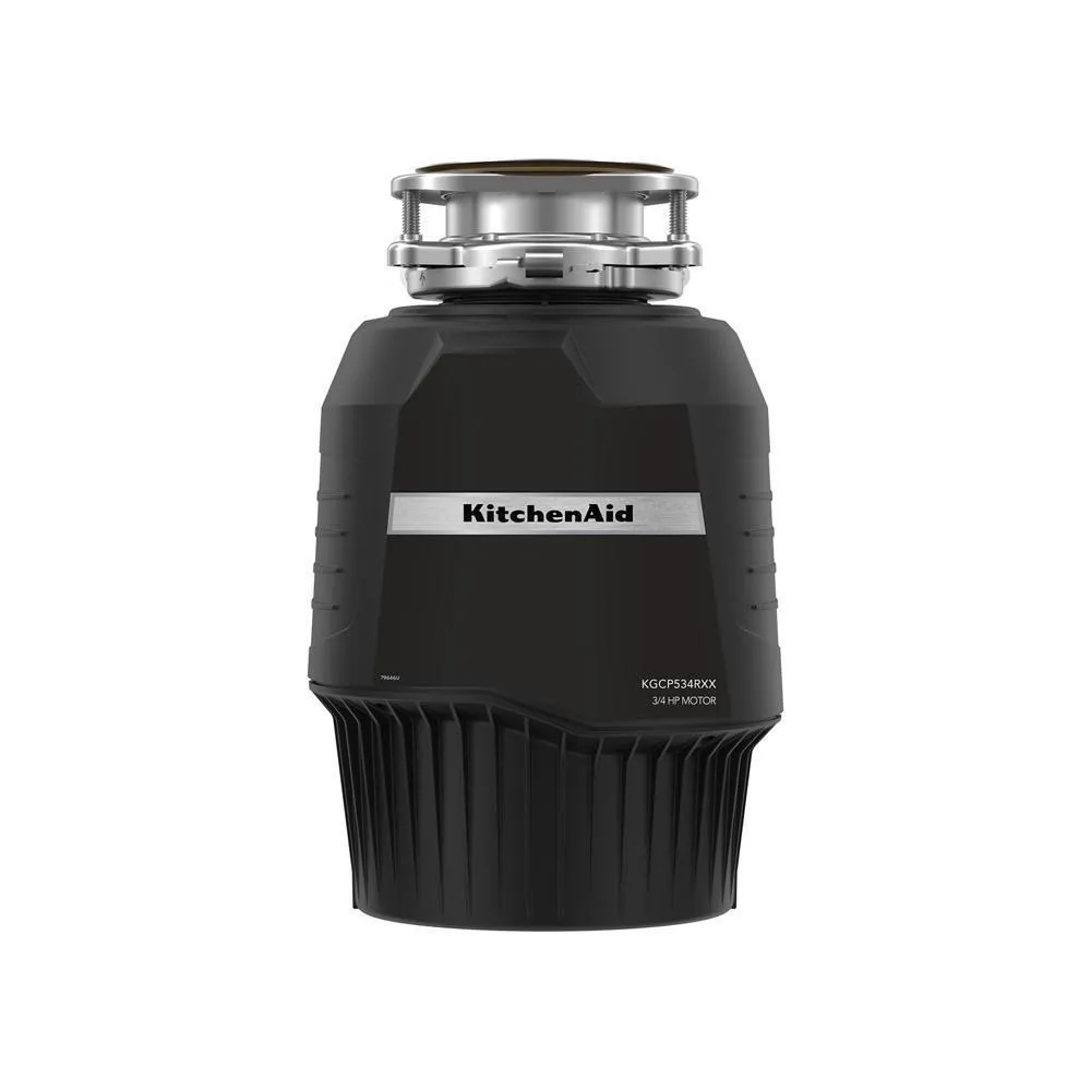 Kitchenaid KGCP534RXX 3/4 Hp Continous Feed Garbage Disposal With 3-Stage Multigrind Technology