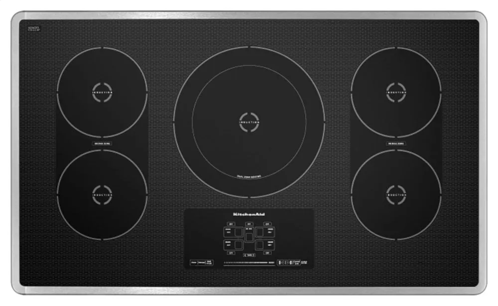 Kitchenaid KICU569XSS 36-Inch 5-Element Induction Cooktop, Architect Series Ii - Stainless Steel