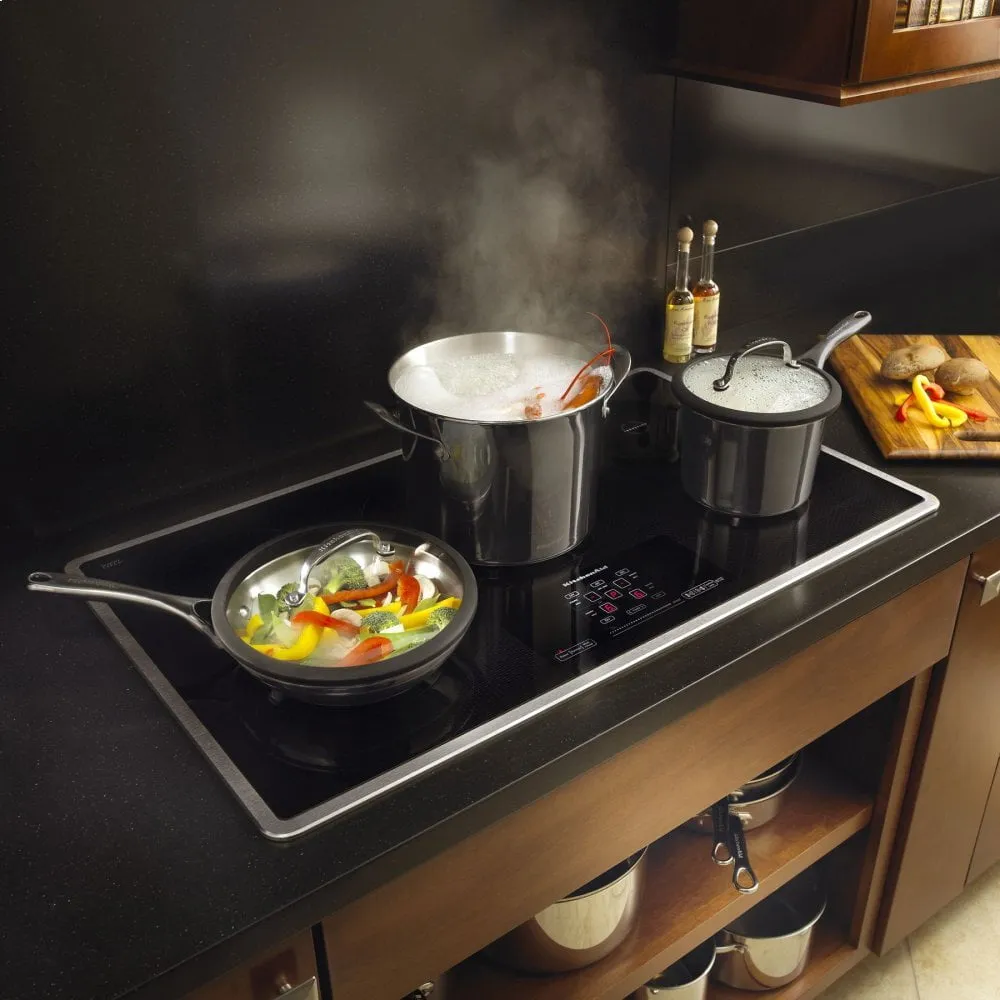 Kitchenaid KICU569XSS 36-Inch 5-Element Induction Cooktop, Architect Series Ii - Stainless Steel