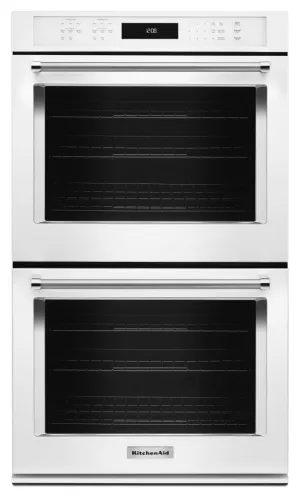 Kitchenaid KODE507EWH 27" Double Wall Oven With Even-Heat&#8482; True Convection - White