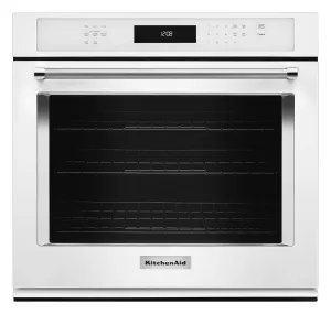 Kitchenaid KOSE507EWH 27" Single Wall Oven With Even-Heat&#8482; True Convection - White
