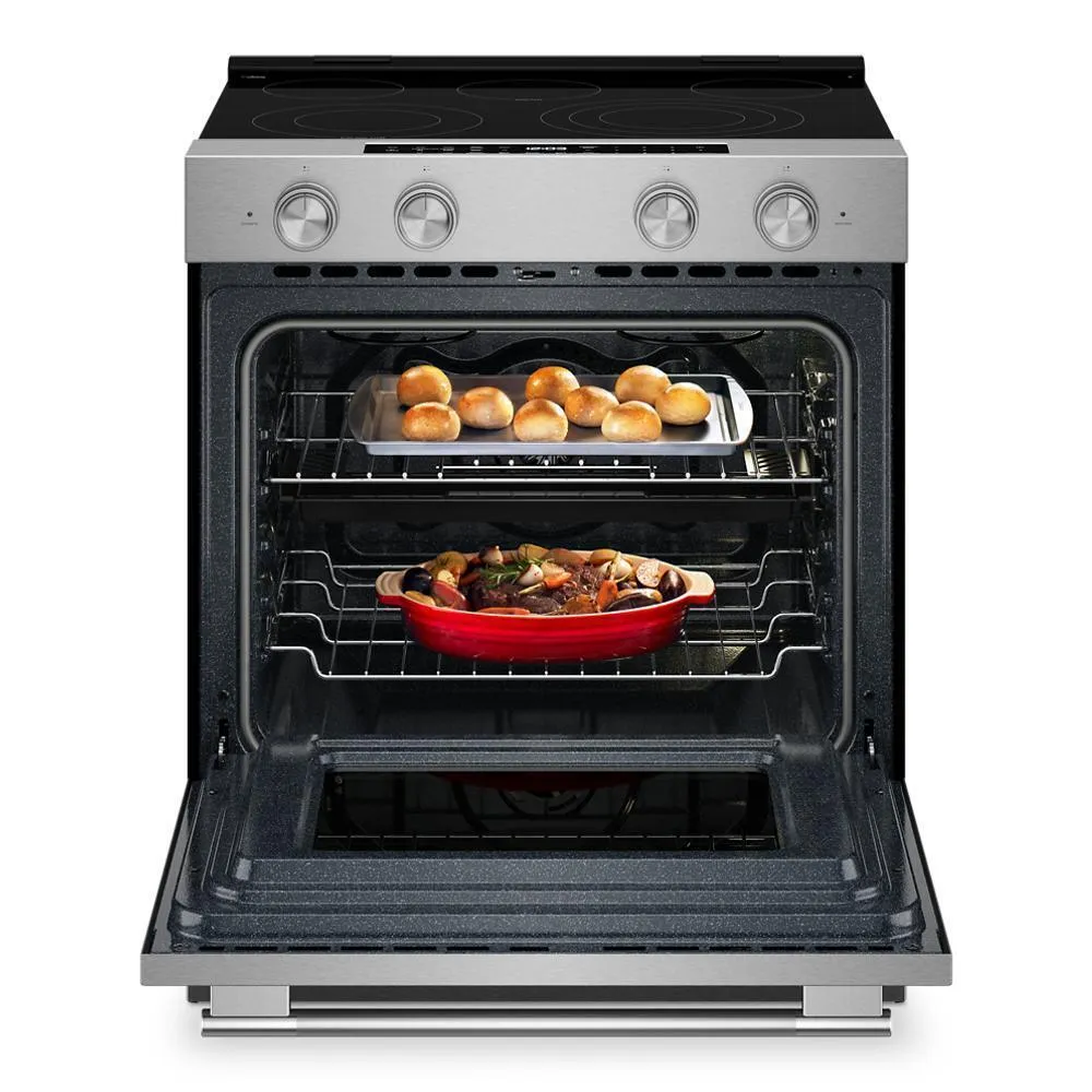 Kitchenaid KSES530SPS 5.3 Cu. Ft. Smart Slide-In Electric Range With Two Even-Heat&#8482; Hyper Elements And Convection Cooking Modes