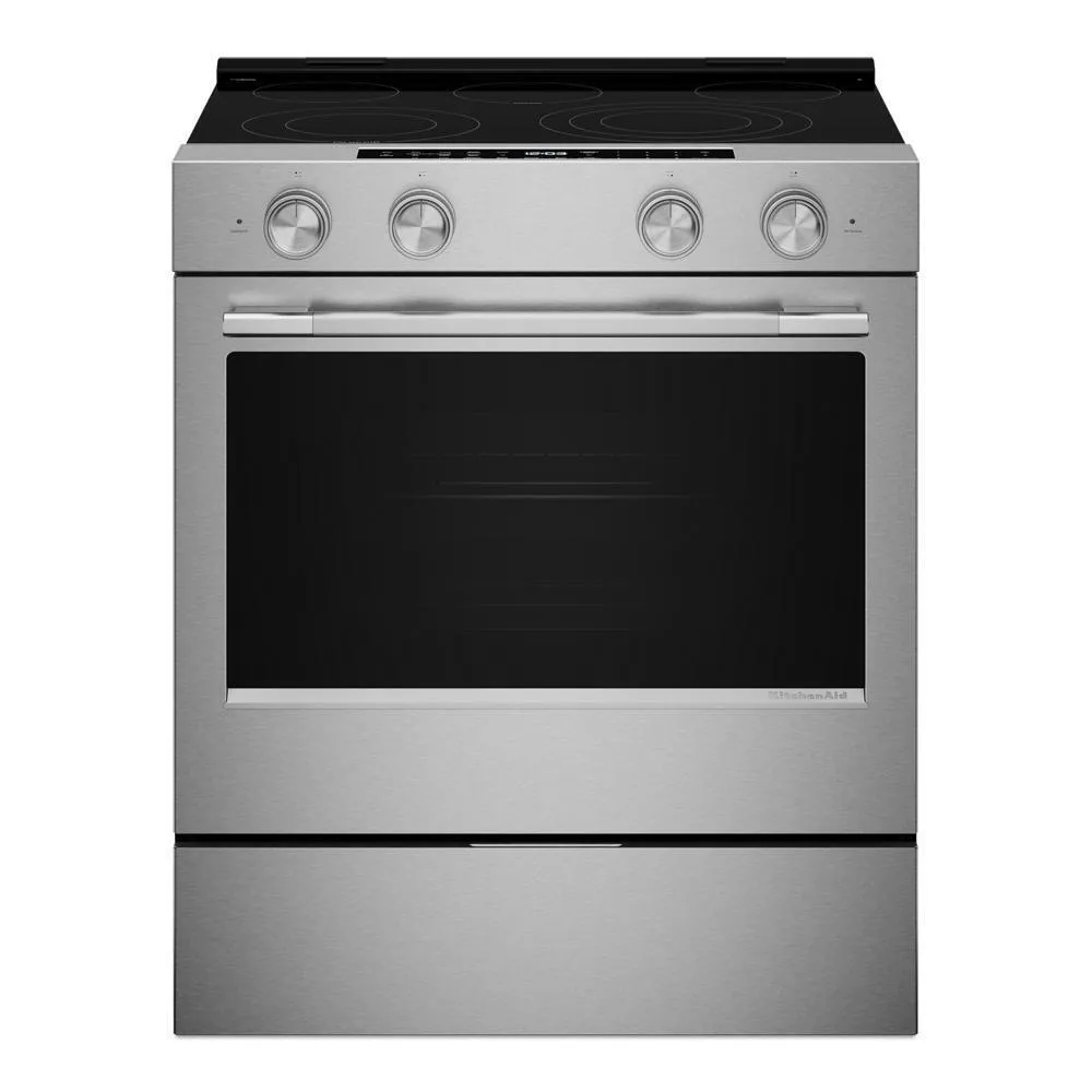 Kitchenaid KSES530SPS 5.3 Cu. Ft. Smart Slide-In Electric Range With Two Even-Heat&#8482; Hyper Elements And Convection Cooking Modes