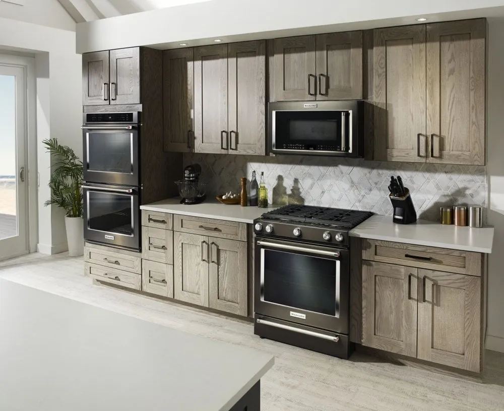 Kitchenaid KSGG700EBS 30-Inch 5-Burner Gas Slide-In Convection Range - Black Stainless Steel With Printshield&#8482; Finish