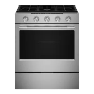 Kitchenaid KSGS530SPS 5.0 Cu. Ft. Smart Slide-In Gas Range With Convection Cooking Modes And 2-In-1 Burner