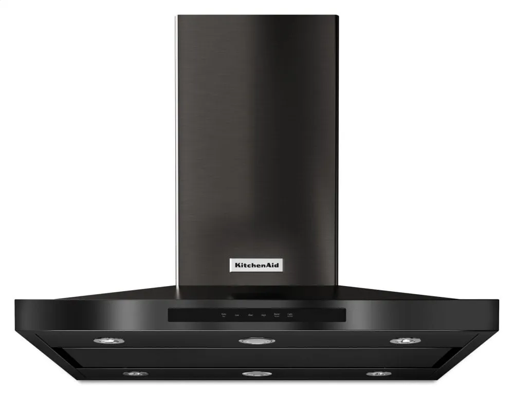 Kitchenaid KVIB606DBS 36" Island-Mount, 3-Speed Canopy Hood - Black Stainless Steel With Printshield&#8482; Finish