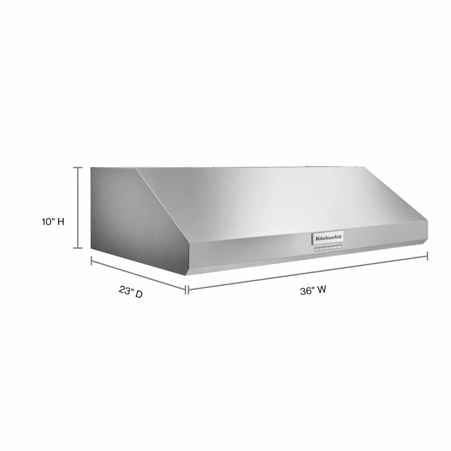 Kitchenaid KVUC606KSS 36" 585 Cfm Motor Class Commercial-Style Under-Cabinet Range Hood System - Stainless Steel