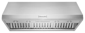 Kitchenaid KVWC908JSS 48'' 585-1170 Cfm Motor Class Commercial-Style Wall-Mount Canopy Range Hood - Stainless Steel
