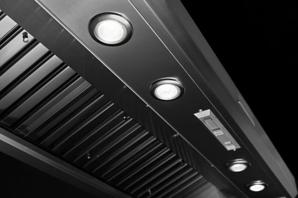 Kitchenaid KVWC908JSS 48'' 585-1170 Cfm Motor Class Commercial-Style Wall-Mount Canopy Range Hood - Stainless Steel