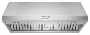 Kitchenaid KVWC908KSS 48'' 585 Or 1170 Cfm Motor Class Commercial-Style Wall-Mount Canopy Range Hood - Stainless Steel