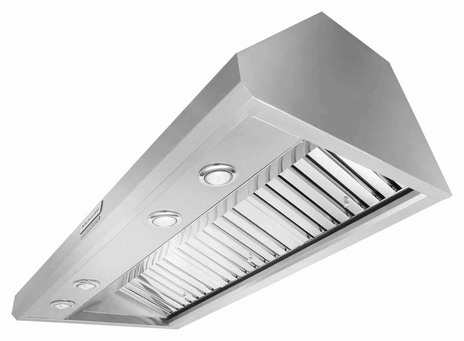 Kitchenaid KVWC908KSS 48'' 585 Or 1170 Cfm Motor Class Commercial-Style Wall-Mount Canopy Range Hood - Stainless Steel
