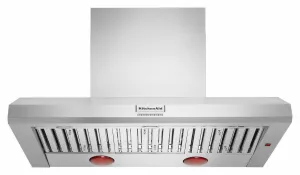 Kitchenaid KVWC958KSS 48'' 585 Or 1170 Cfm Motor Class Commercial-Style Wall-Mount Canopy Range Hood - Stainless Steel