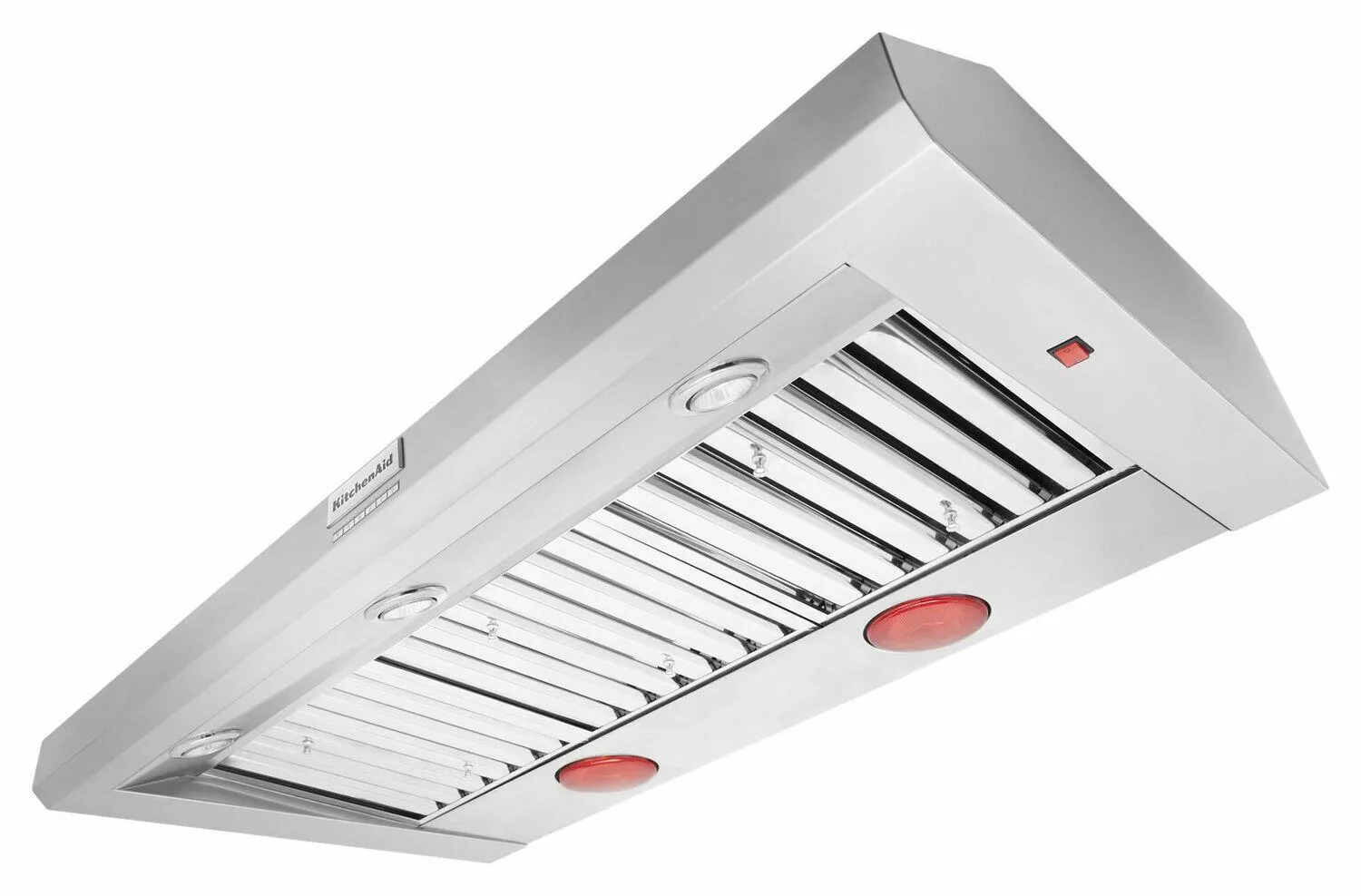 Kitchenaid KVWC958KSS 48'' 585 Or 1170 Cfm Motor Class Commercial-Style Wall-Mount Canopy Range Hood - Stainless Steel