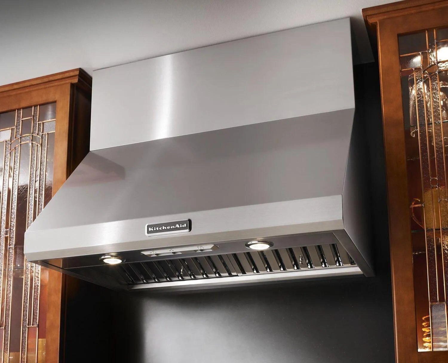 Kitchenaid KXW8736YSS 36'' Wall-Mount 600-1200 Cfm Canopy Hood, Commercial-Style Stainless Steel