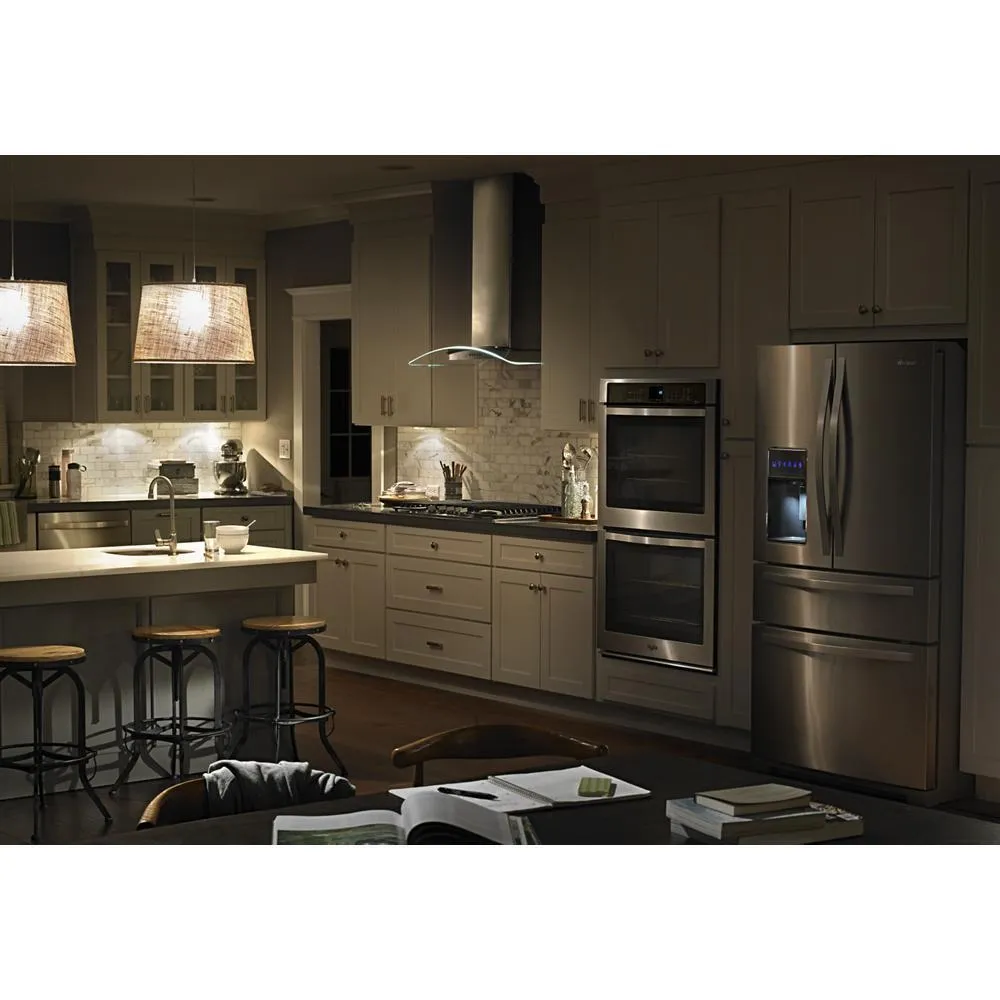 Kitchenaid WVW75UC6DS 36" Modern Glass Wall Mount Range Hood