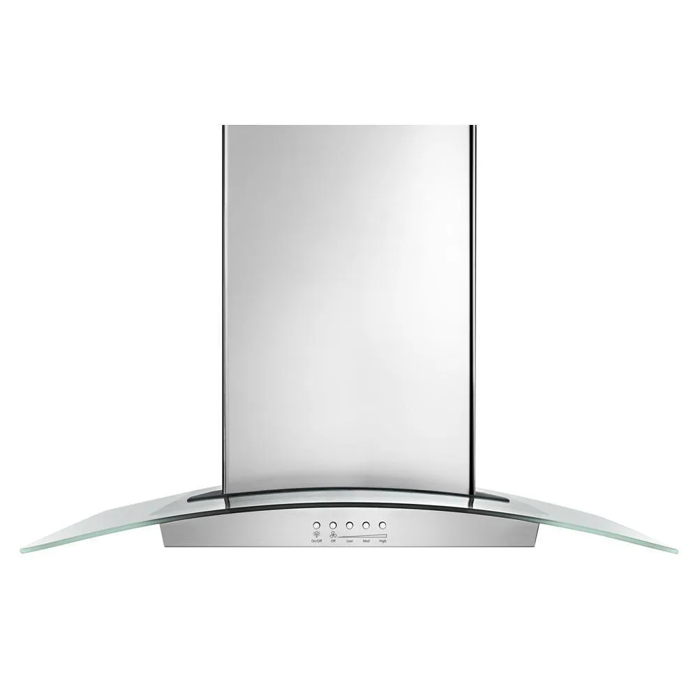 Kitchenaid WVW75UC6DS 36" Modern Glass Wall Mount Range Hood