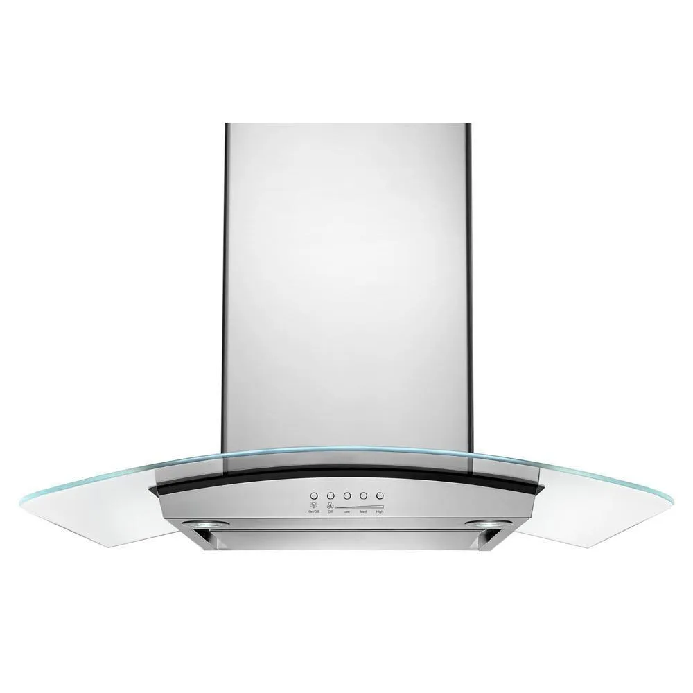 Kitchenaid WVW75UC6DS 36" Modern Glass Wall Mount Range Hood