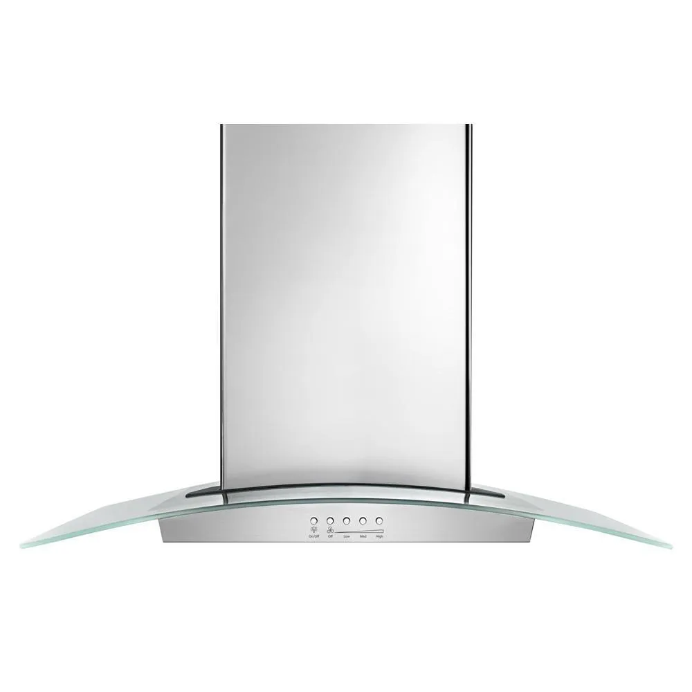 Kitchenaid WVW75UC6DS 36" Modern Glass Wall Mount Range Hood