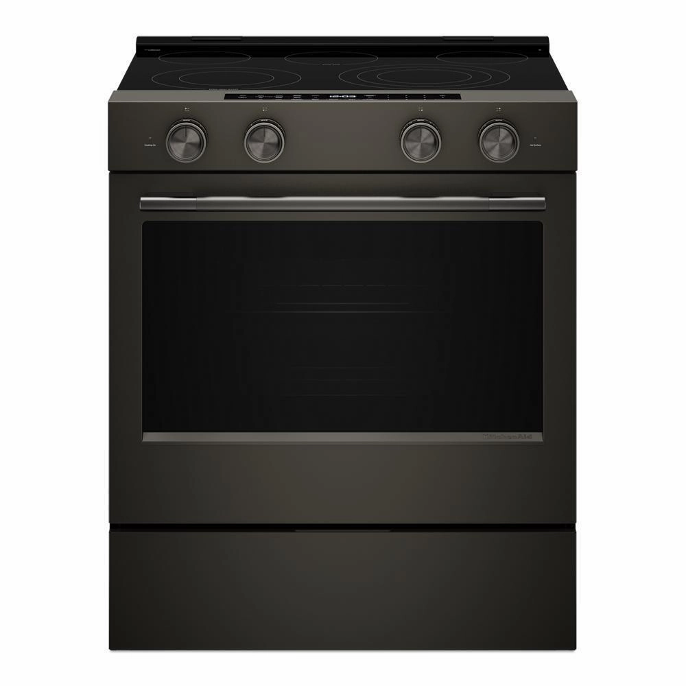 Kitchenaid KSES530SBE 5.3 Cu. Ft. Smart Slide-In Electric Range With Two Even-Heat&#8482; Hyper Elements And Convection Cooking Modes