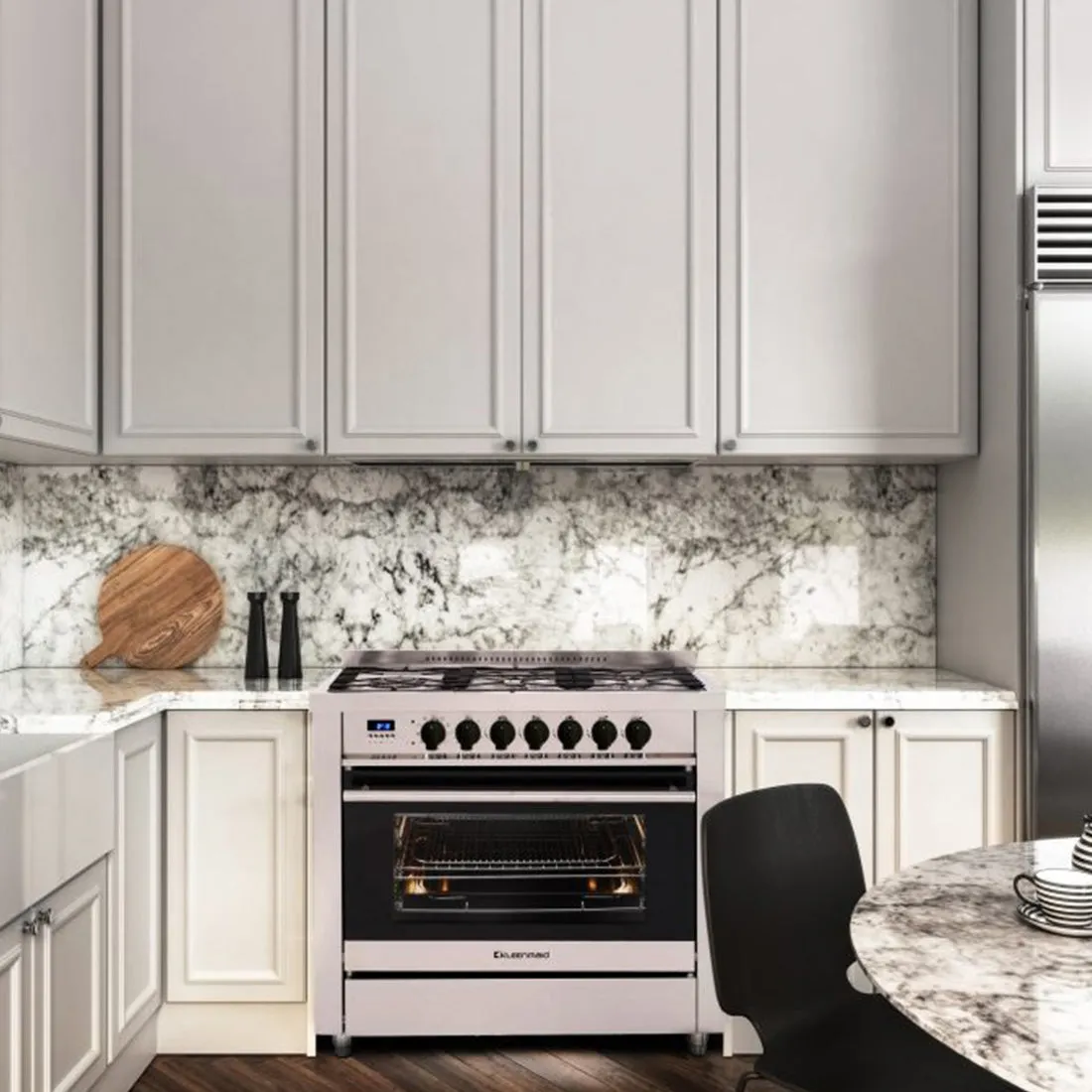 Kleenmaid Freestanding Dual Fuel Oven 90cm Stainless Steel