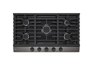 Lg CBGJ3623D 36" Gas Cooktop With Ultraheat&#8482; 20K Btu Burner