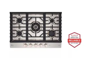 Lg CBGS3028N Lg Studio 30" Ultraheat&#8482; Gas Cooktop With Easyclean