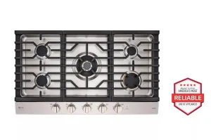 Lg CBGS3628N Lg Studio 36" Ultraheat&#8482; Gas Cooktop With Easyclean