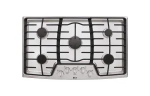 Lg LCG3611ST 36" Gas Cooktop With Superboil&#8482;