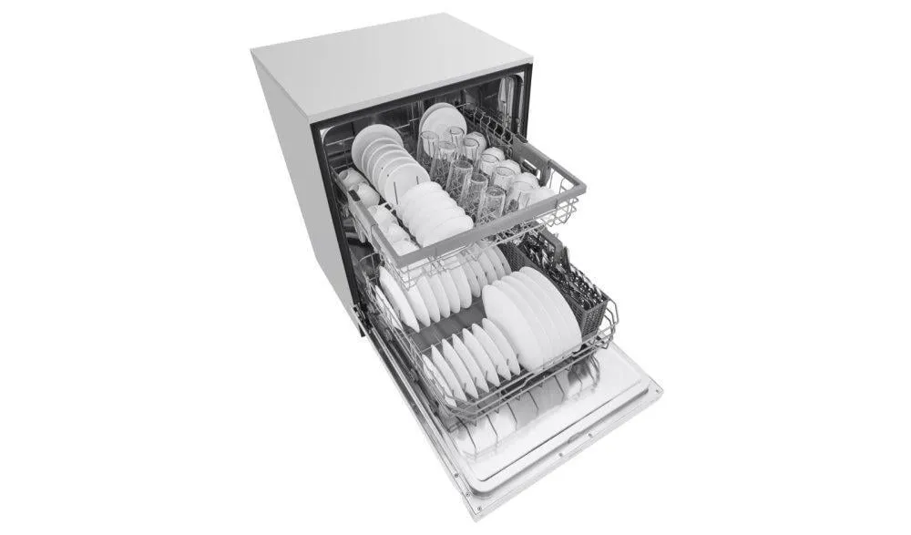 Lg LDF5545WW Front Control Dishwasher With Quadwash&#8482; And Easyrack&#8482; Plus