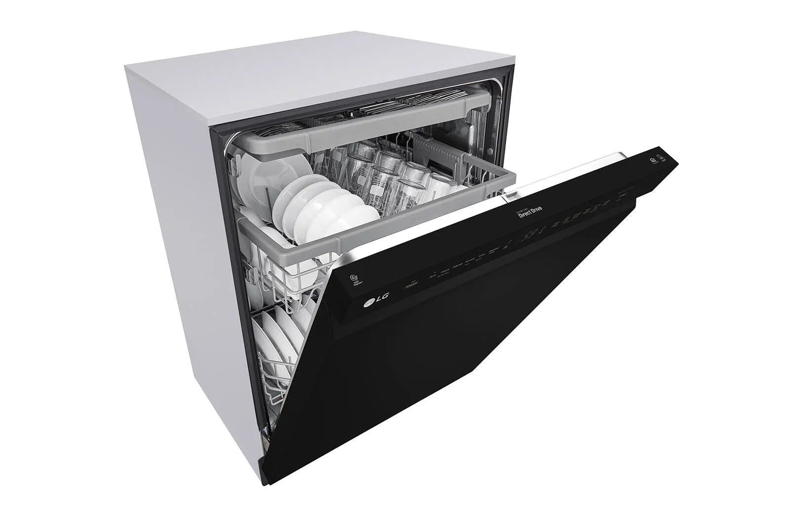 Lg LDFN4542B Front Control Dishwasher With Quadwash&#8482; And 3Rd Rack