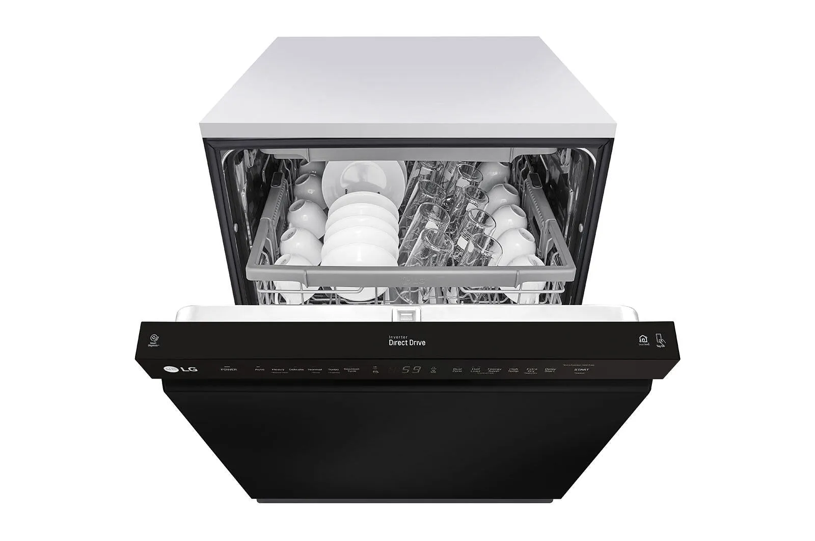 Lg LDFN4542B Front Control Dishwasher With Quadwash&#8482; And 3Rd Rack