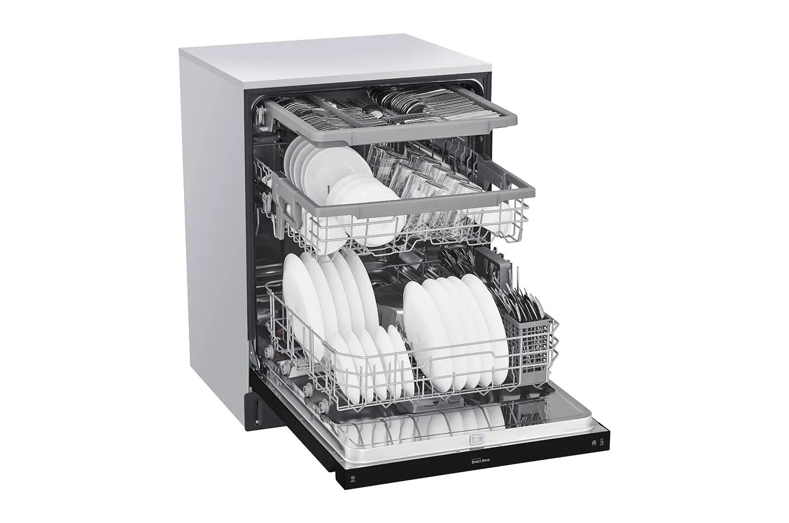 Lg LDFN4542B Front Control Dishwasher With Quadwash&#8482; And 3Rd Rack