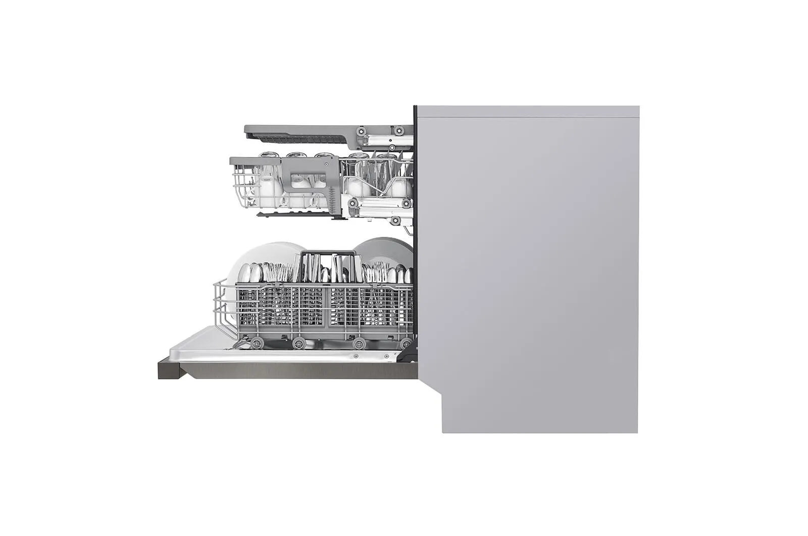 Lg LDFN4542D Front Control Dishwasher With Quadwash&#8482; And 3Rd Rack