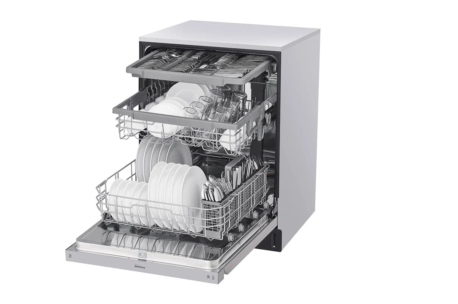 Lg LDFN4542S Front Control Dishwasher With Quadwash&#8482;
