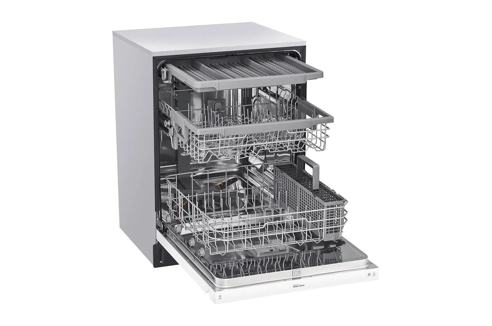 Lg LDFN4542W Front Control Dishwasher With Quadwash&#8482; And 3Rd Rack