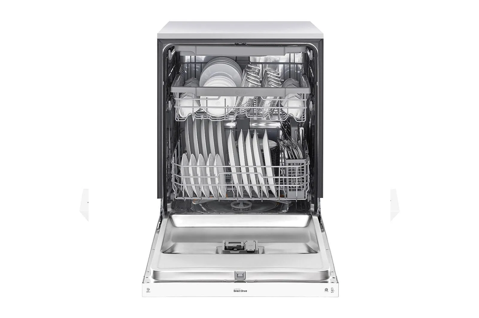 Lg LDFN4542W Front Control Dishwasher With Quadwash&#8482; And 3Rd Rack