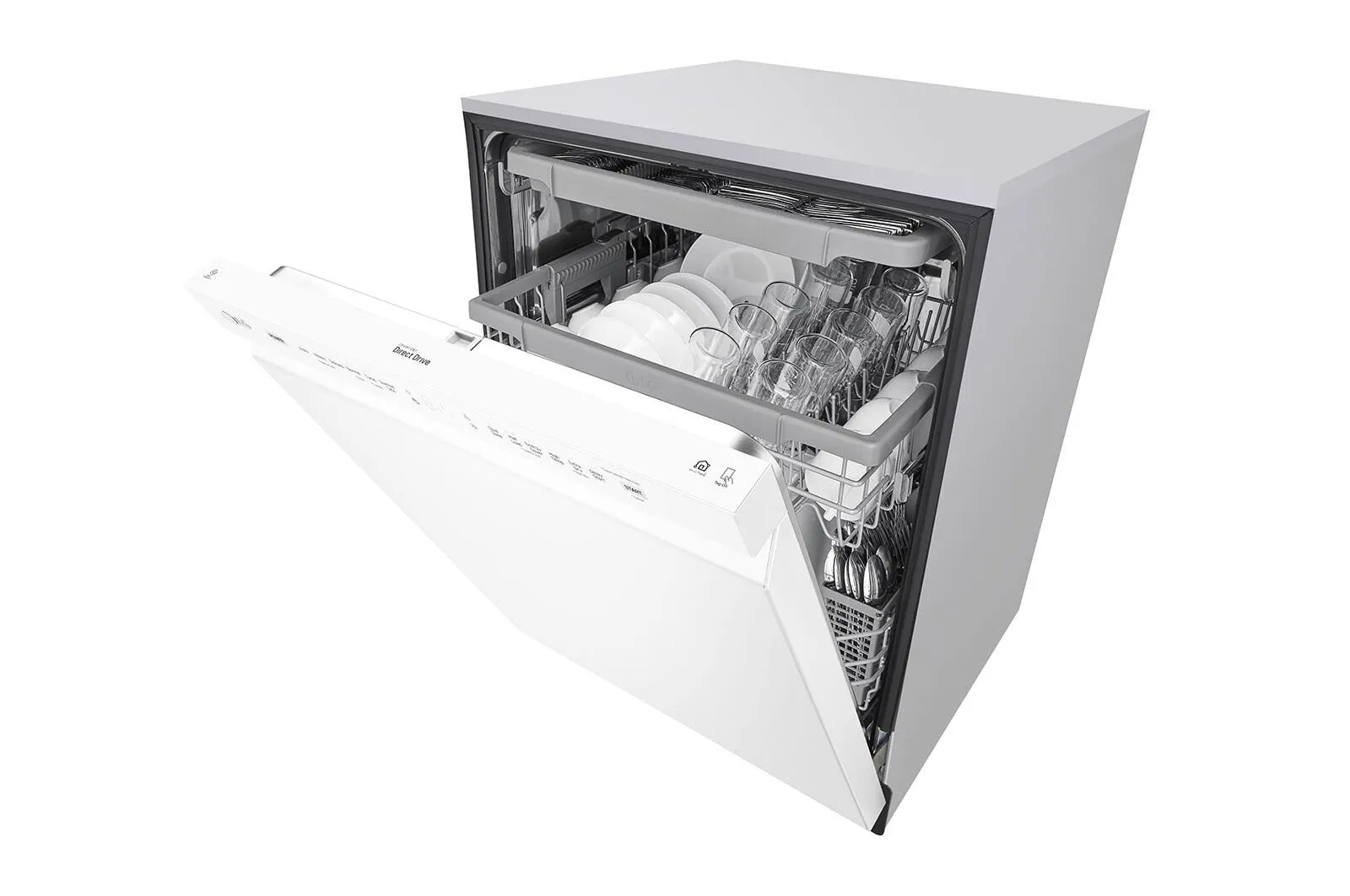 Lg LDFN4542W Front Control Dishwasher With Quadwash&#8482; And 3Rd Rack