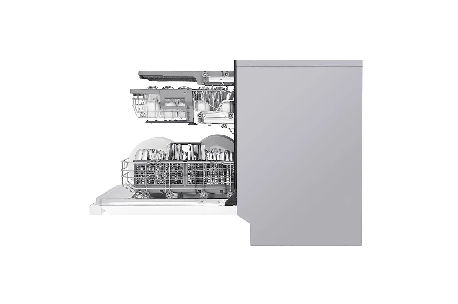 Lg LDFN4542W Front Control Dishwasher With Quadwash&#8482; And 3Rd Rack