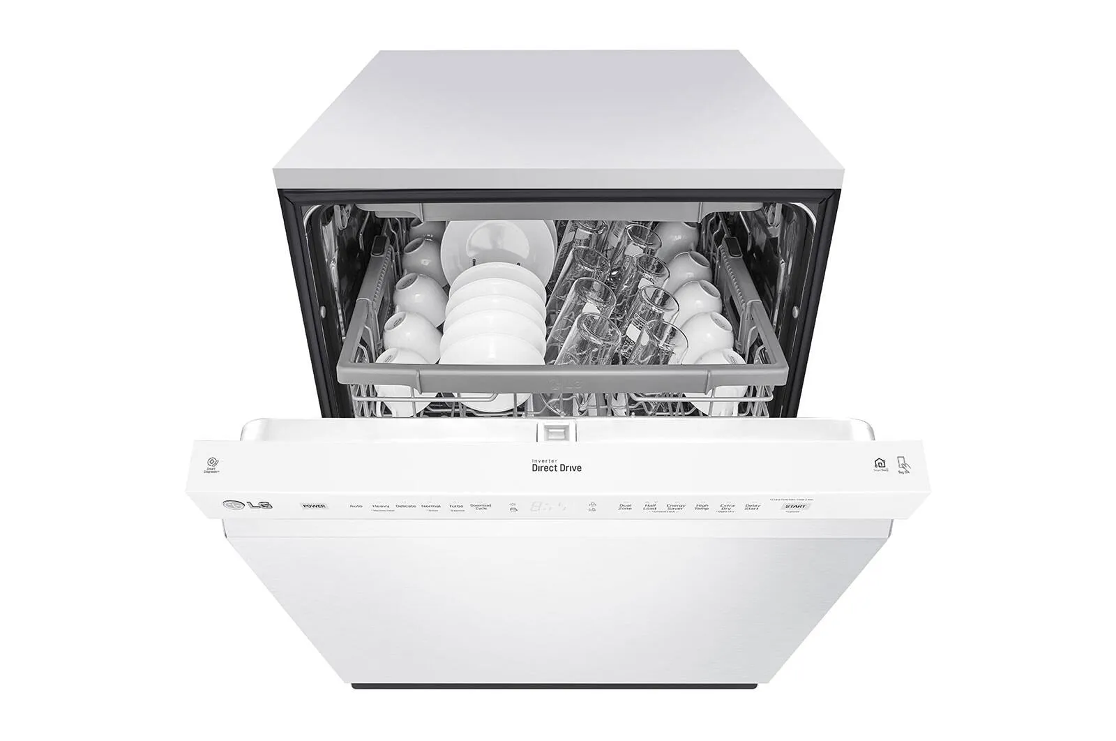 Lg LDFN4542W Front Control Dishwasher With Quadwash&#8482; And 3Rd Rack