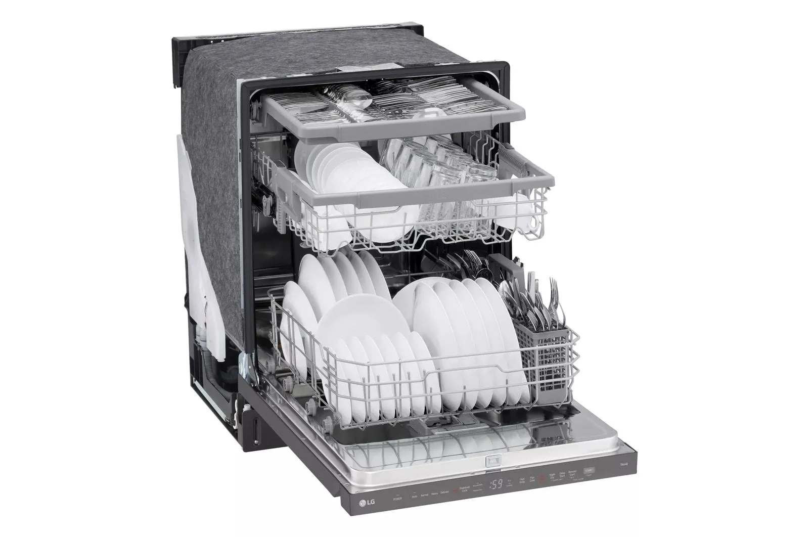 Lg LDPH5554D Smart Top-Control Dishwasher With 1-Hour Wash & Dry, Quadwash Pro, And Dynamic Heat Dry&#8482;
