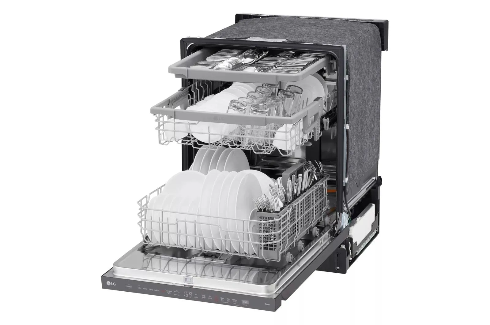 Lg LDPH5554D Smart Top-Control Dishwasher With 1-Hour Wash & Dry, Quadwash Pro, And Dynamic Heat Dry&#8482;