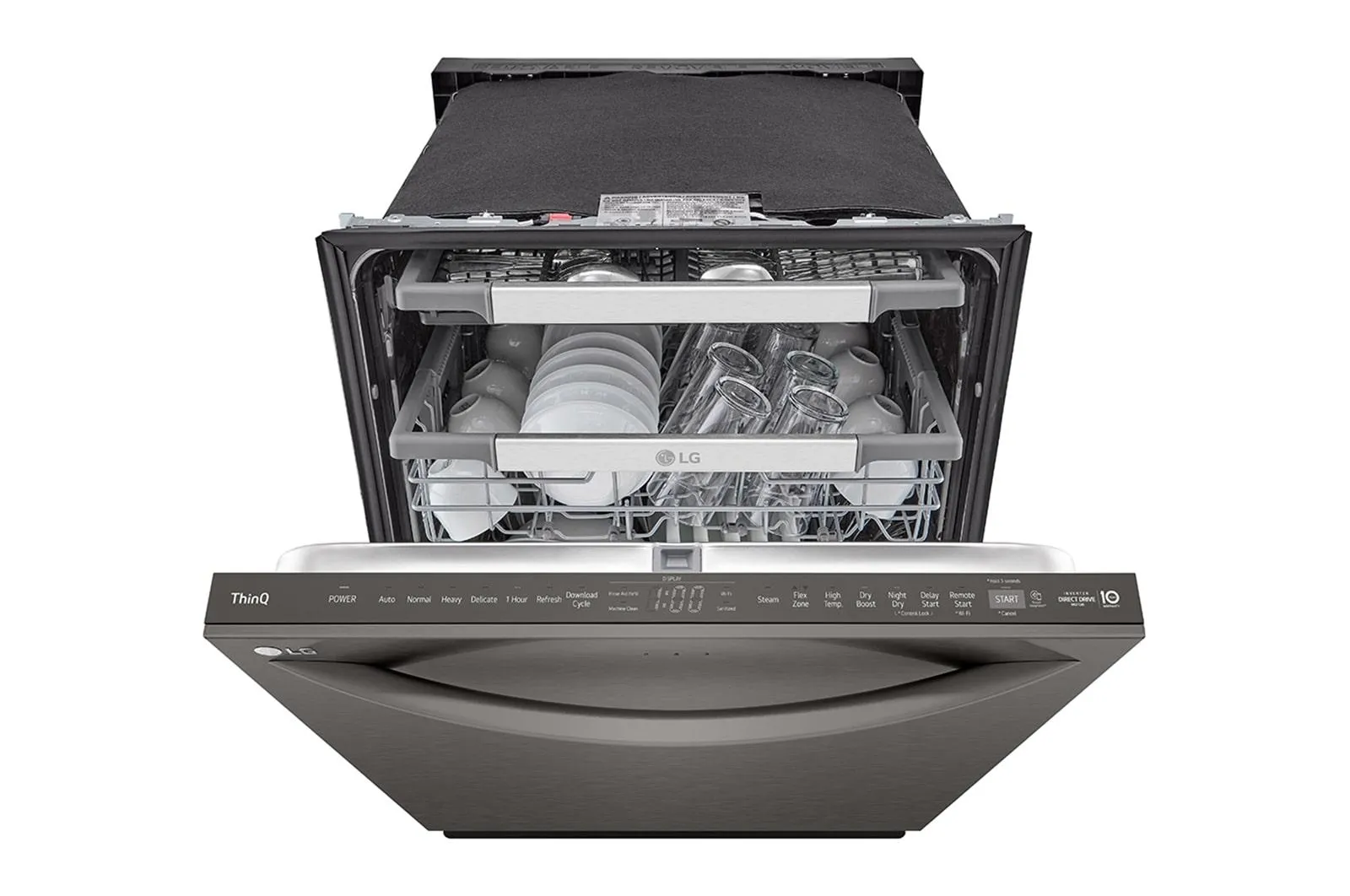Lg LDTH7972D Smart Top Control Dishwasher With 1-Hour Wash & Dry, Quadwash&#8482; Pro, Dynamic Heat Dry And Truesteam