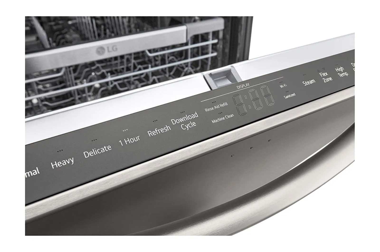 Lg LDTH7972D Smart Top Control Dishwasher With 1-Hour Wash & Dry, Quadwash&#8482; Pro, Dynamic Heat Dry And Truesteam