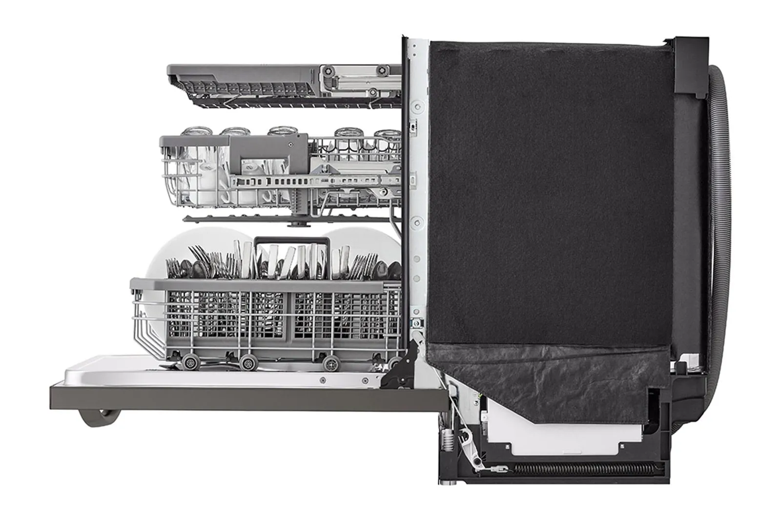 Lg LDTH7972D Smart Top Control Dishwasher With 1-Hour Wash & Dry, Quadwash&#8482; Pro, Dynamic Heat Dry And Truesteam